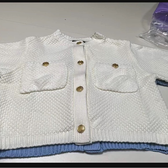 Sold out ❌Massimo Dutti Short sleeve knit cardigan with pockets - Picture 8 of 11